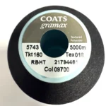Nici do szycia Coats Gramax 160/5000m czarny (09700)